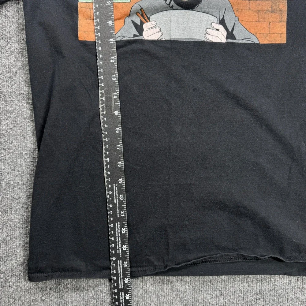 Naruto Shippuden Ichiraku Ramen Shop Graphic Tee Mens‎ M Black Anime T-Shirt